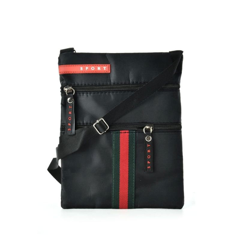 Malá čierna praktická crossbody kabelka športová. Malá čierna praktická crossbody kabelka športová.