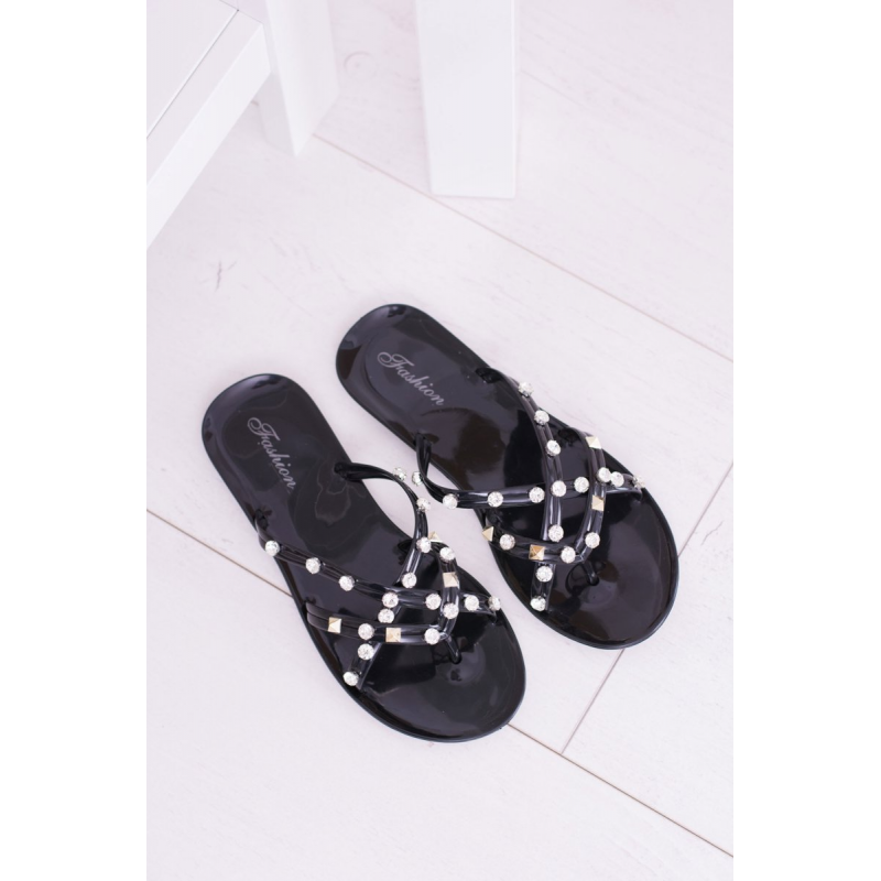 Čierne Dámske šľapky LU BOO - F4U5390