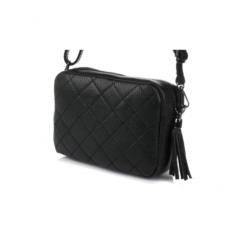 čierna kožená dámska crossbody kabelka čierna kožená dámska crossbody kabelka
