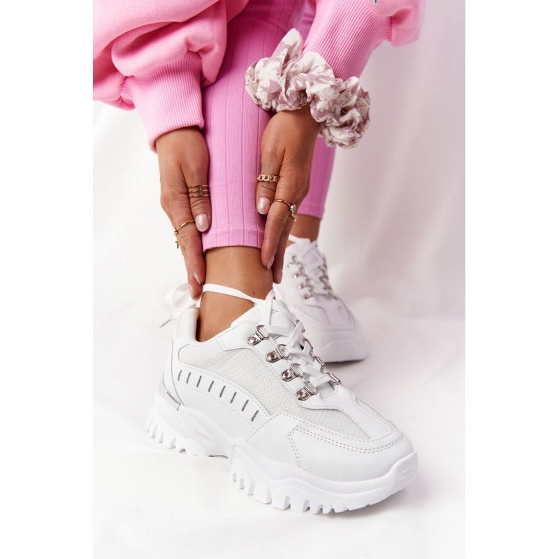 Biele dámske športové topánky Good Mood F4U14071