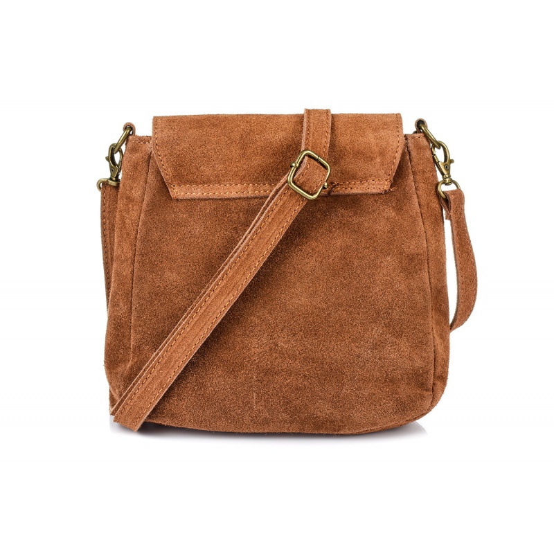 Semišová kožená kabelka CAMEL