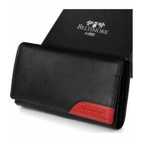 Čierna kožená peňaženka Beltimore RFID