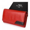 Červená kožená peňaženka BELTIMORE