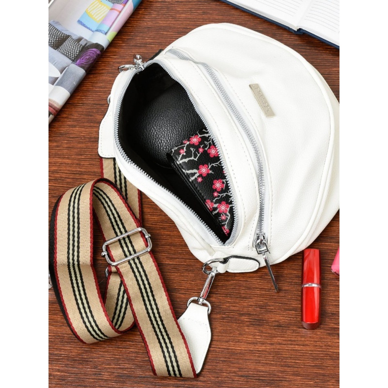 Biela crossbody kabelka BARINA