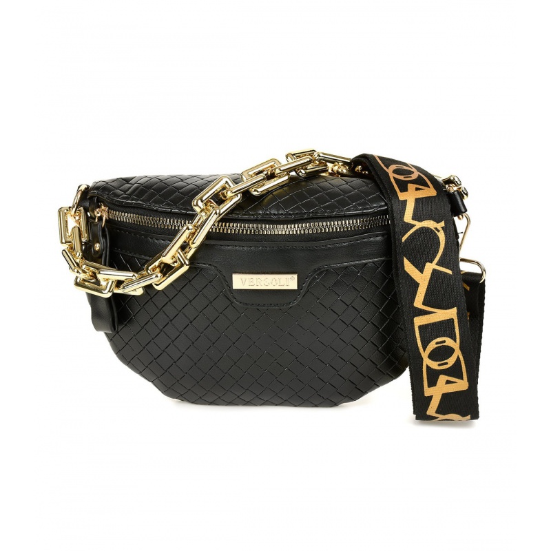 Čierna dámska ľadvinka ALEXIA