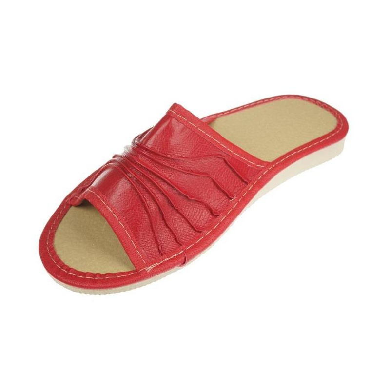 Červené dámske papuče