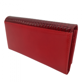 Červená lakovaná peňaženka klasik Alessandro