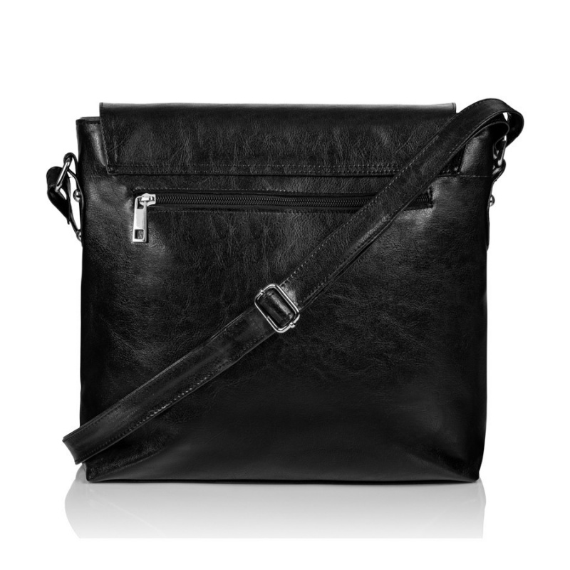 Crossbody dámska čierna kabelka Bianca