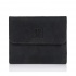 Kožená malá dámska čierna peňaženka PP