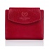 Dámska červená kožená peňaženka na patent