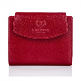 Dámska červená kožená peňaženka Paolo Peruzzi