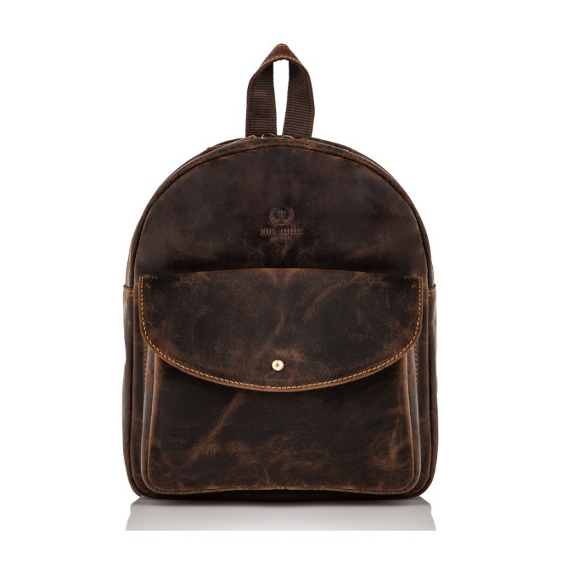 Kožený dámsky vintage batoh