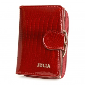Červená kožená peňaženka Julia