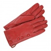 Červené kožené dámske rukavice