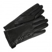Čierne kožené dámske rukavice