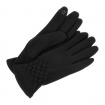 Čierne bavlnené dámske rukavice