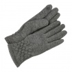 Šedé bavlnené dámske rukavice