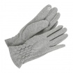 Svetlošedé bavlnené dámske rukavice