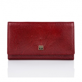 Červená kožená dámska peňaženka Paolo Peruzzi
