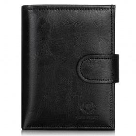 Pánska kožená čierna peňaženka Peruzzi