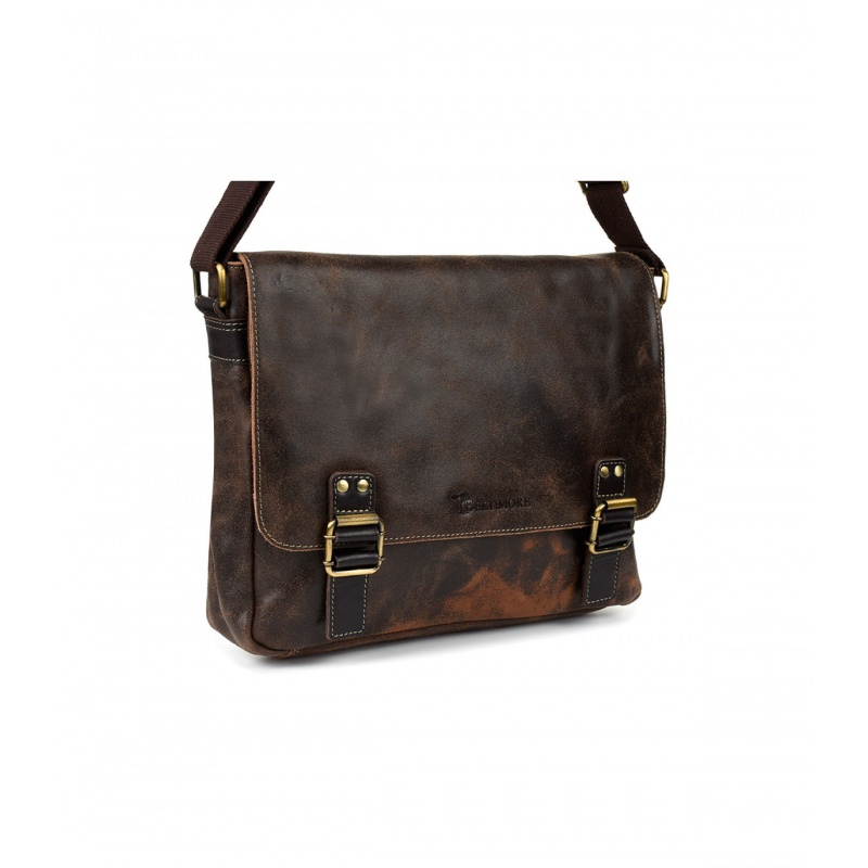 Pánska kožená hnedá taška cez rameno ARDON