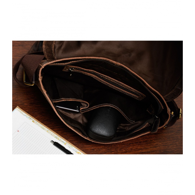 Pánska kožená hnedá taška cez rameno ARDON
