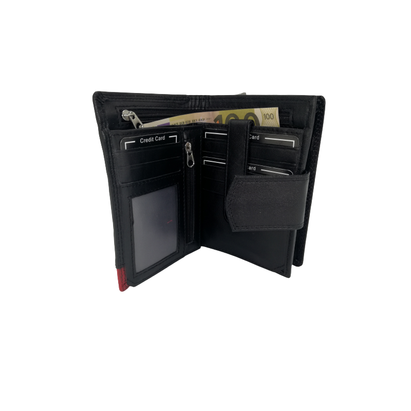 Kožená peňaženka Beltimore TOP - čierna