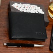 Kožená čierna pánska peňaženka
