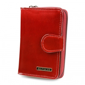 Lakovaná červená dámska peňaženka