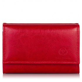 Kožená červená dámska peňaženka Peruzzi