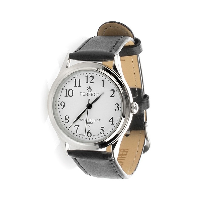 Pánske hodinky s koženým remienkom DEREK