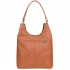 Koňaková kožená dámska kabelka PARIS