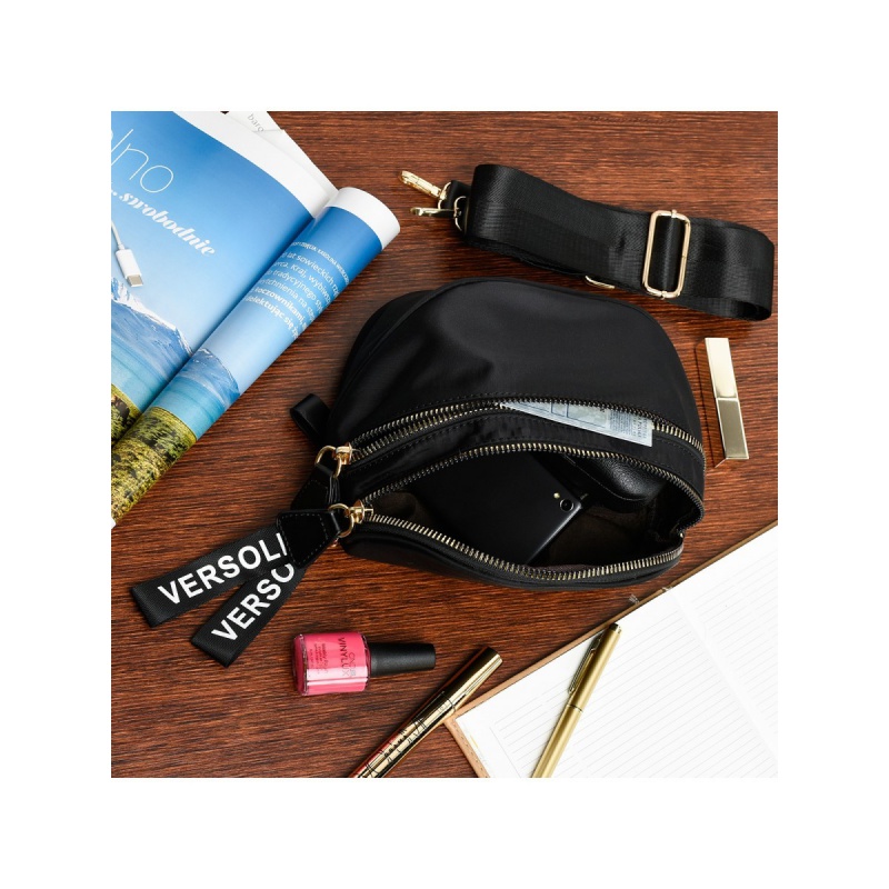 Dámska čierna crossbody kabelka ARETA