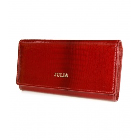 Dámska kožená lakovaná červená peňaženka CARRIE