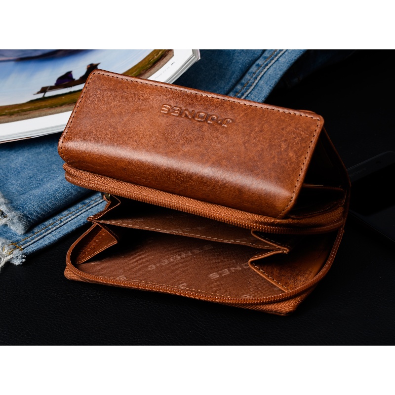 Dámska kožená hnedá peňaženka ANAIS