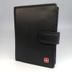 Pánska čierna kožená peňaženka LESTER