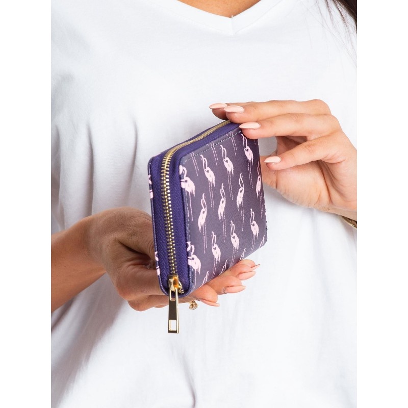 Dámska tmavomodrá peňaženka PINK FLAMINGO