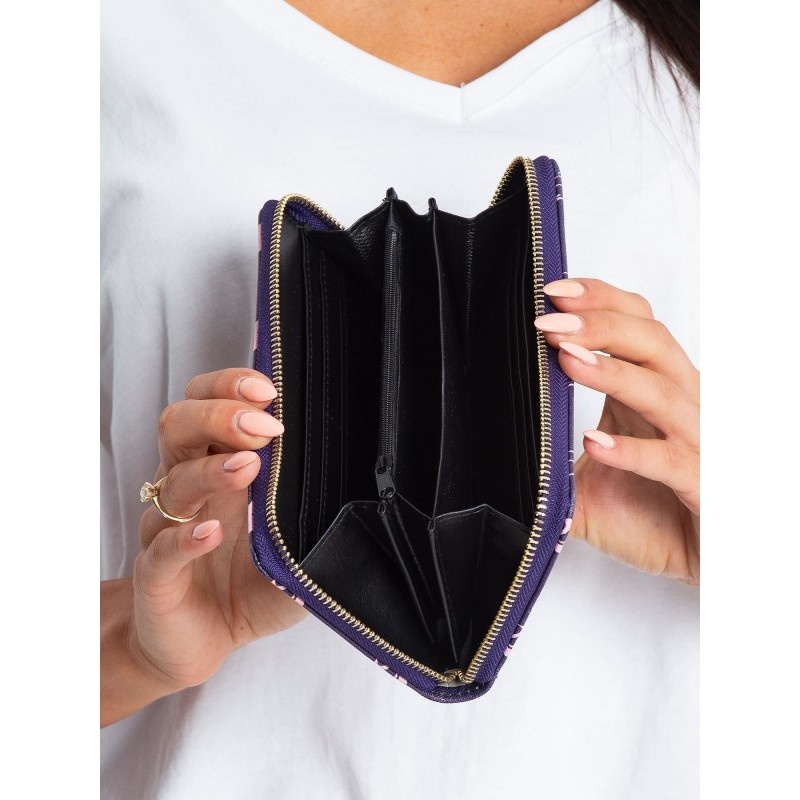 Dámska tmavomodrá peňaženka PINK FLAMINGO