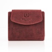 Vintage červená kožená dámska peňaženka Peruzzi