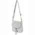 Svetlošedá dámska semišová crossbody kabelka MEGAN