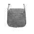 Šedá dámska semišová crossbody kabelka MEGAN
