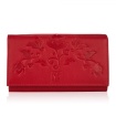 Kožená dámska červená peňaženka RORY