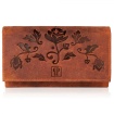 Dámska kožená oranžová vintage peňaženka TALIA