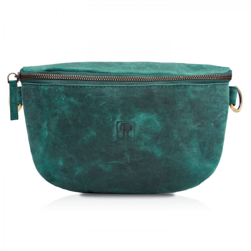 Dámska kožená ľadvinka VINTAGE GREEN