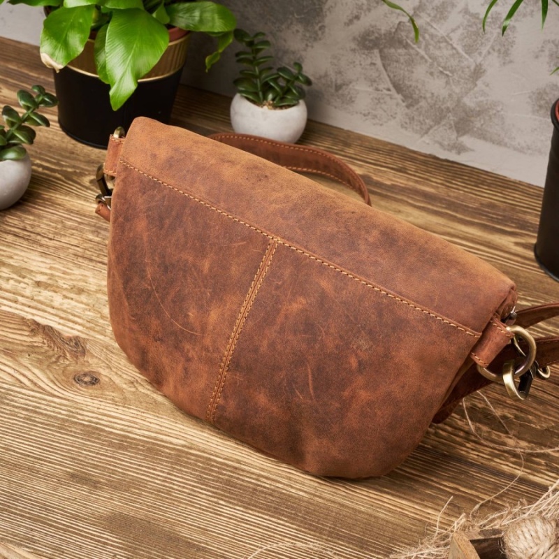 Dámska kožená ľadvinka vintage LIGHT BROWN