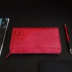 Červená kožená peňaženka HARVEY MILLER POLO CLUB