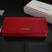 Dámska červená kožená lakovaná peňaženka GREGORIO