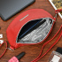 Kožená dámska červená ľadvinka / crossbody kabelka Beltimore ANNIE