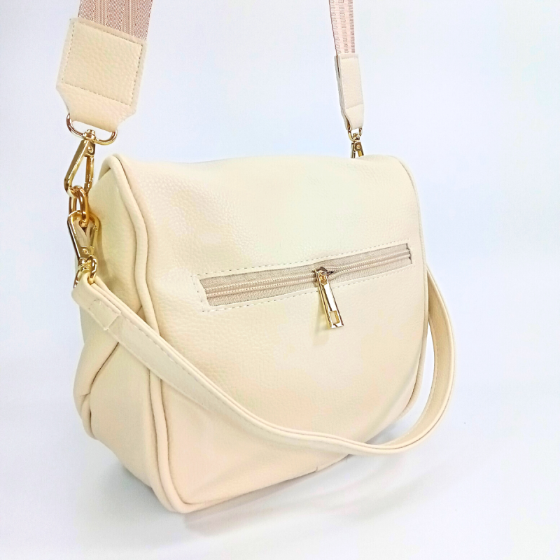Béžová dámska crossbody kabelka Vittoria Lucca
