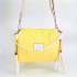 Žltá prešívaná kabelka na rameno crossbody Vittoria Lucca